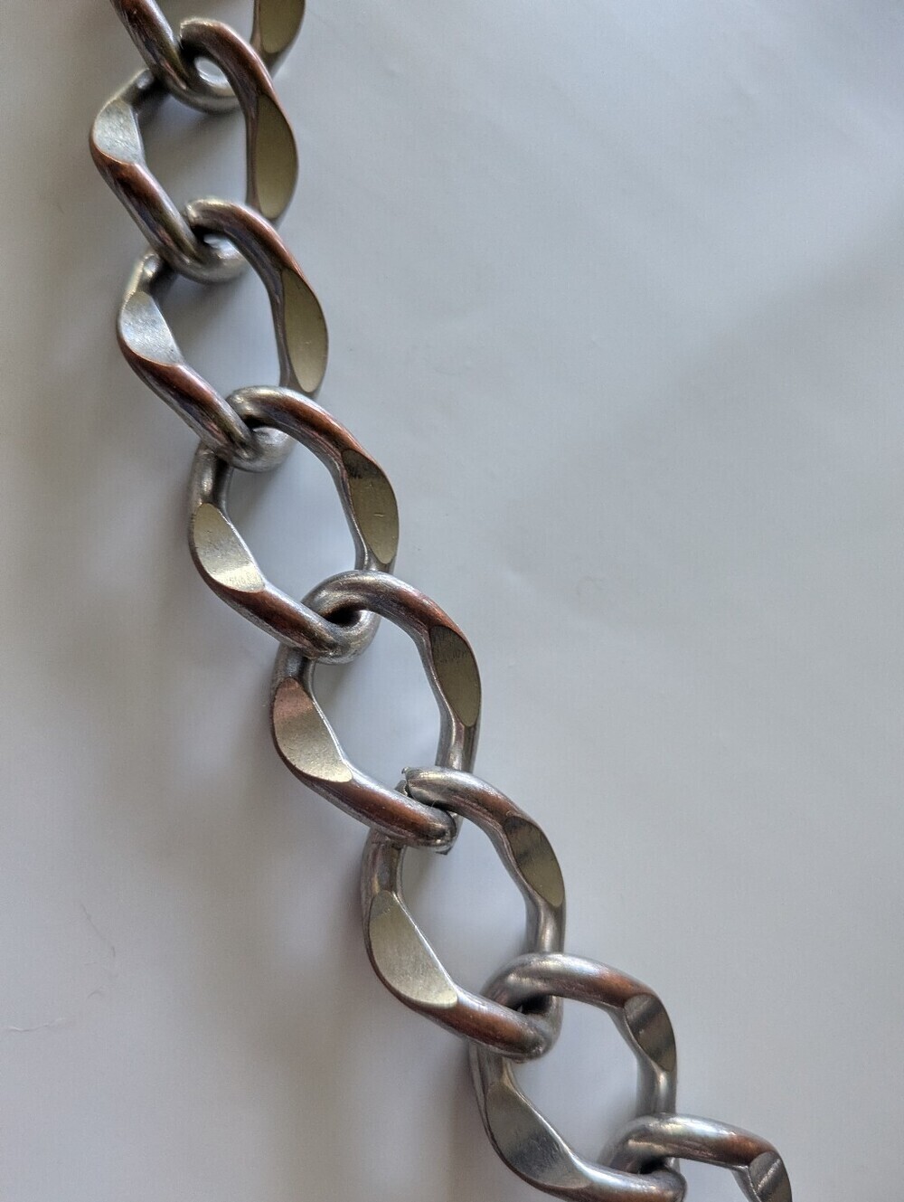 Vintage Chunky Large Loop Grunge Chain Necklace - Picture 6 of 9